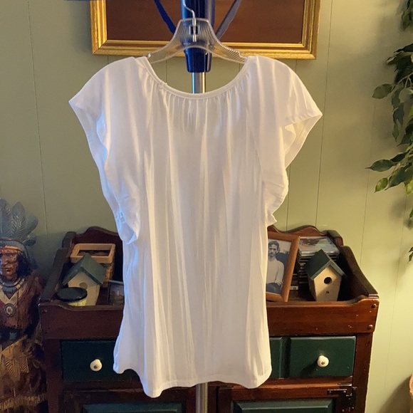 Sag Harbor wide sleeve embellished top M - Picture 3 of 15